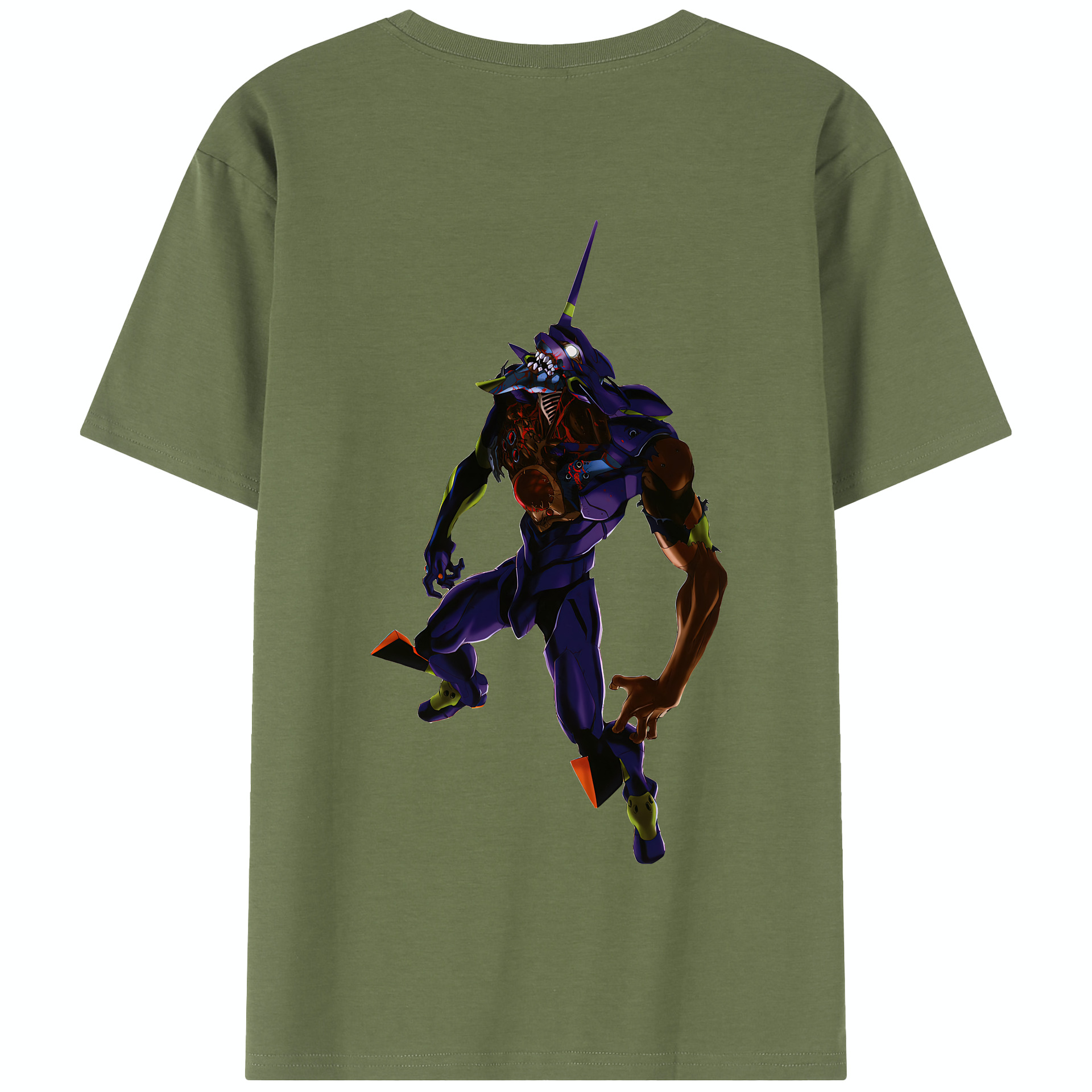（画像用） EVA 新世紀エヴァンゲリオン 綿100％半袖Tシャツ（背面プリント）